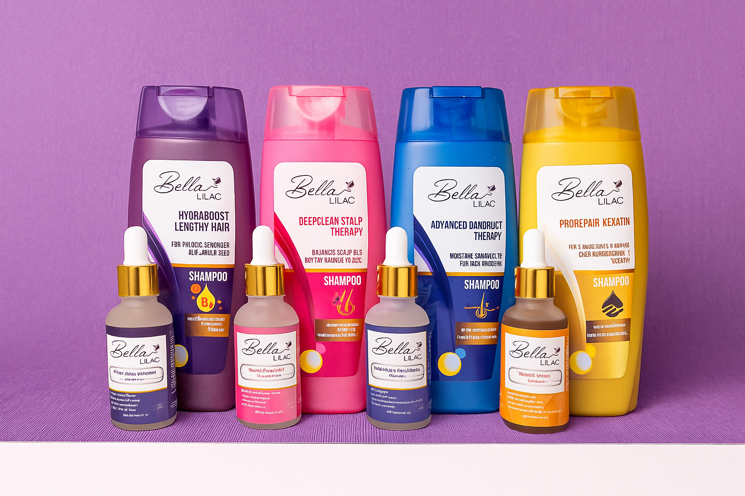 Bella Lilac Serum and Shampoo