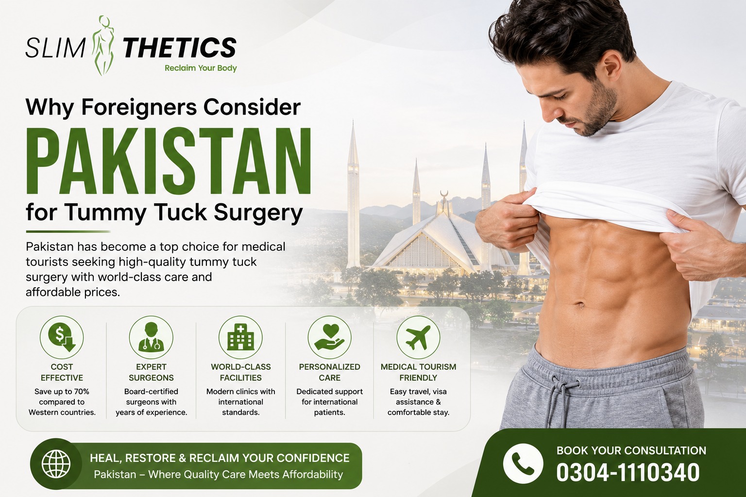 Why Foreigners Consider Pakistan for Tummy Tuck Surgery