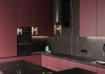 Custom modular kitchen interior designed with modern woodwork, sleek storage solutions, and premium finishing for a sophisticated and functional environment.
