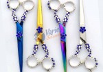 6.5 INCH New star Fancy jeweled stylist scissors