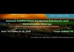 Green Catalysis 2018, Chemistry events, Green catalysis Conference, Sustainable engineering congress