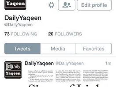 TWITTER ACCOUNT DAILY YAQQEN