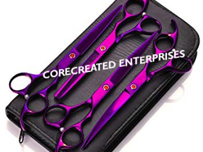 Professional Barber Razor and Thinning Scissors.