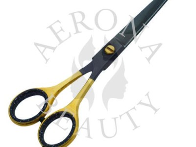 Barber Hairdressing Scissors Black & Gold