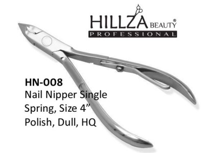 Professional Nail & Cuticle Nipper Cuticle Nipper Lap joint, single spring, Jaws 4mm Stainless Steel  Salon Quality cuticle nipper with LIFETIME GUARANTEE AND SHARPENING. This product is specially designed for professional nail technicians, manicurists an
