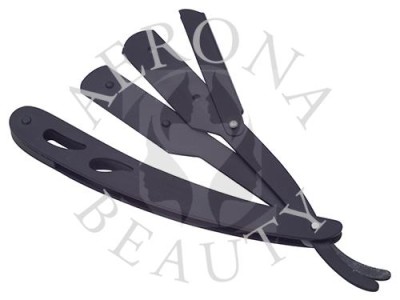 Straight Razor Matte Black Powder Coated
