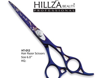Professional Hairdressing Coated Scissors   Quality: Razor edge is very sharp and has top quality.               High performance on wet & dry hairs.              Adjustable tension screw and finger rest and finger rubber.             Use High Quality Mat