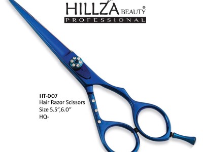 Professional Hairdressing Coated Scissors   Quality: Razor edge is very sharp and has top quality.               High performance on wet & dry hairs.              Adjustable tension screw and finger rest and finger rubber.             Use High Quality Mat