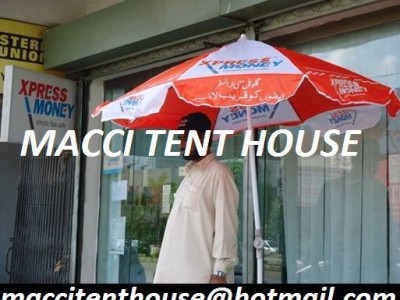 Advertising Umbrellas We Are Manufacturing Advertising Umbrella. In Karachi Pakistan. Made From Parachute Fabric, Dia Six Feet By Eight Panels, Iron Ribs, Iron Pole, with Iron Standing Base.           .      Steel Spring Wire no. 7 & 8 •         Steel Spo