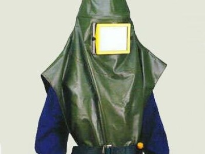 Sand Blasting Hood Green