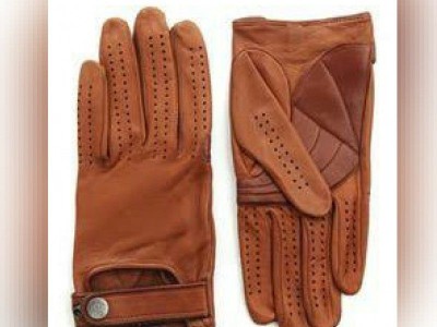 Men 2 Tone with Extra Griped Leather Gloves