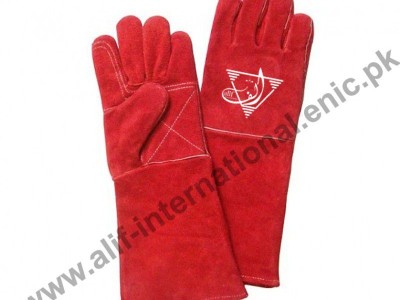 ALIF 78604 Red Welding Gloves Double Palm
