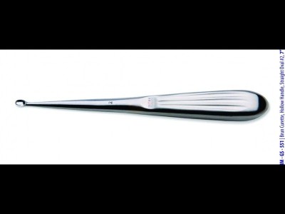 Brun Curette, Hollow Handel Straight, Oval