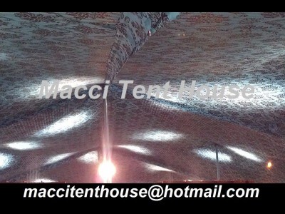 We Are Manufacturing Wedding Marquee Tent & Event Item. In Karachi Pakistan. Specification:Made Of Stripe Net of Turquoise Colour, With Black Colour Designing Glitter Printing Wedding Marquee Tent. About Us: Our design and creation of unique and elegant d