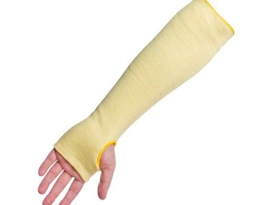 Alif Cut Resistant knit sleeves made from Kevlar fabir Rated ASTM cut-level 3.  Kevlar fiber is one of the most versatile and dependable fibers and provides excellent protection against both cutting hazards and burn hazards, while being lightweight and co