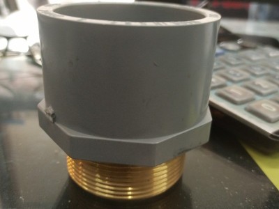 valve socket brass threaded sch-80