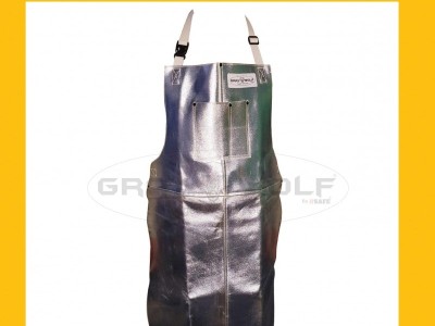 GRAY WOLF ® Rugged Welding Gear, Heat Radiation Aluminized Aprons. Field test approved.