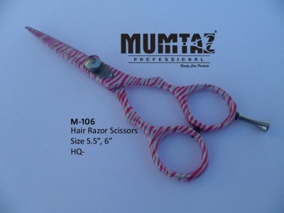 Hair Barber Scissors Pink Zebra