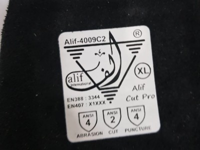 Alif 4009C2 Cut-Resistant Gloves Cut level ANSI A2