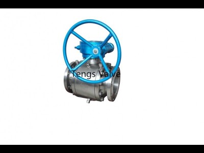 Flanged trunnion ball valve