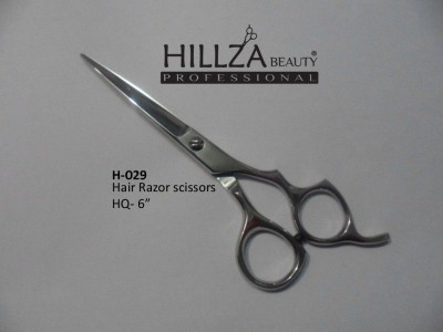 Professional Hairdressing Scissors   Quality: Razor edge is very sharp and has top quality.               High performance on wet & dry hairs.              Adjustable tension screw and finger rest and finger rubber.             Use High Quality Material J