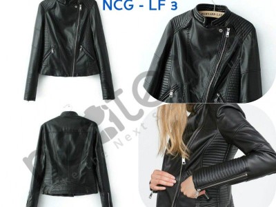 Ladies Classic Biker Leather Jacket