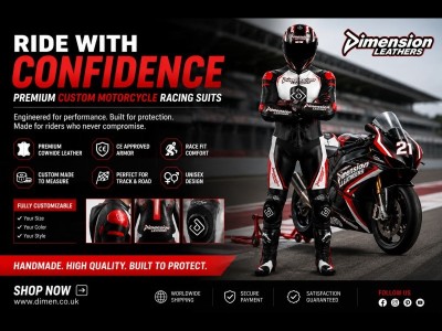 Motorcycle Leather Gear Manufacturer | Dimension Leathers - photo 2