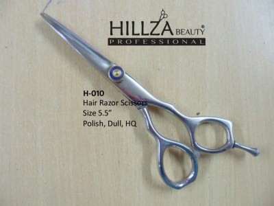Professional Hairdressing Scissors   Quality: Razor edge is very sharp and has top quality.               High performance on wet & dry hairs.              Adjustable tension screw and finger rest and finger rubber.             Use High Quality Material J