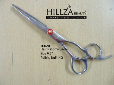Professional Hairdressing Scissors   Quality: Razor edge is very sharp and has top quality.               High performance on wet & dry hairs.              Adjustable tension screw and finger rest and finger rubber.             Use High Quality Material J