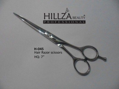 Professional Hairdressing Scissors   Quality: Razor edge is very sharp and has top quality.               High performance on wet & dry hairs.              Adjustable tension screw and finger rest and finger rubber.             Use High Quality Material J