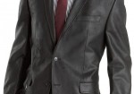 Men Official Suit Leather Blazer 