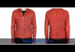 Men Hot Red Vintage Fashion Leather Jacket 