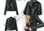 Ladies Classic Biker Leather Jacket 